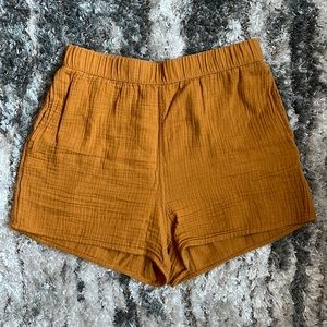 100% cotton high-rise pull-on